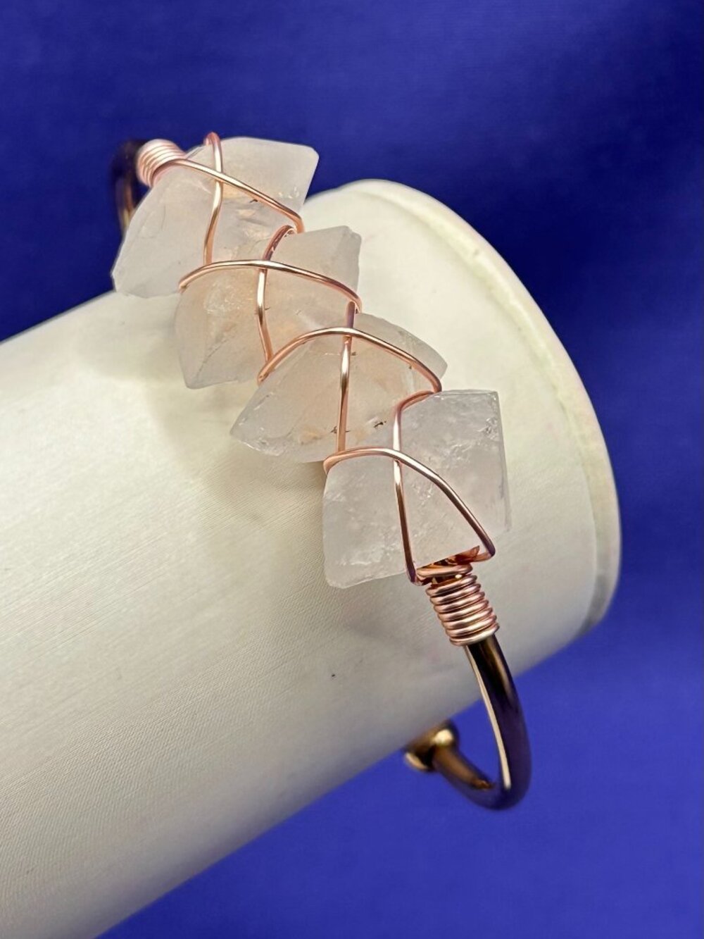 Kinsley Armelle 18K Gold Quartz Cuff Bracelet